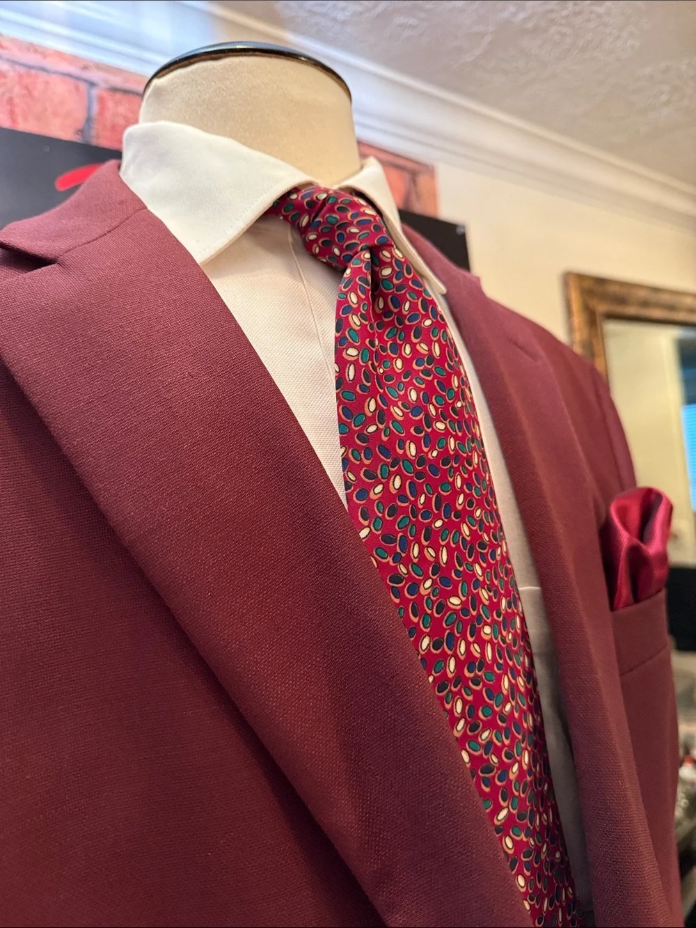 Stafford Maroon Blazer